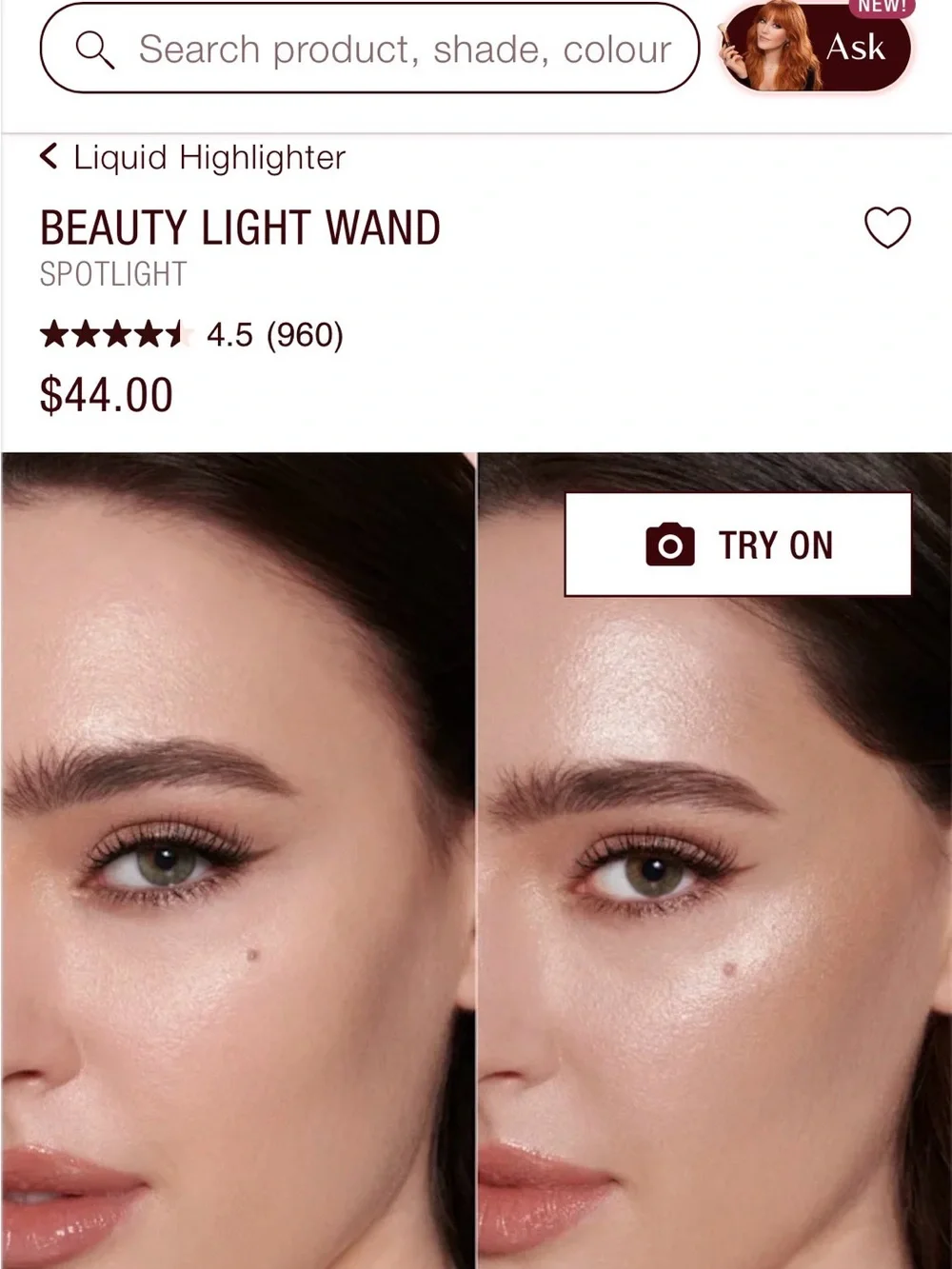 Charlotte Tilbury Beauty Light Wand Highlighter - Rose Gold